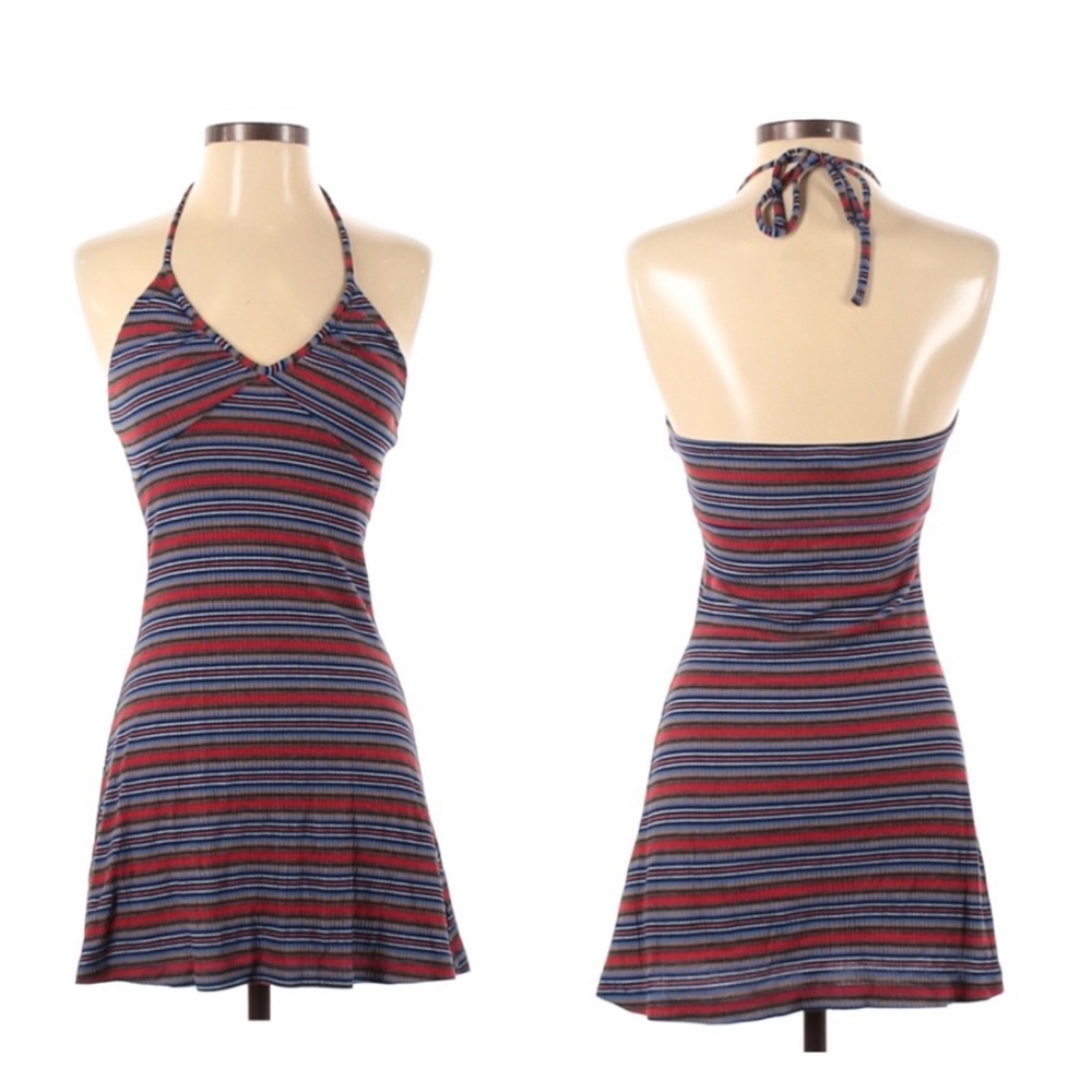 Urban Outfitters Stripe Halter Dress